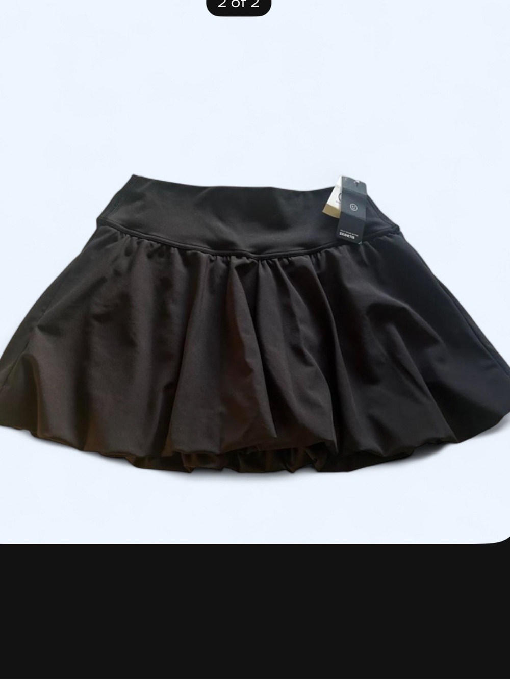Gilly Hicks Black Circle Skater Skirt